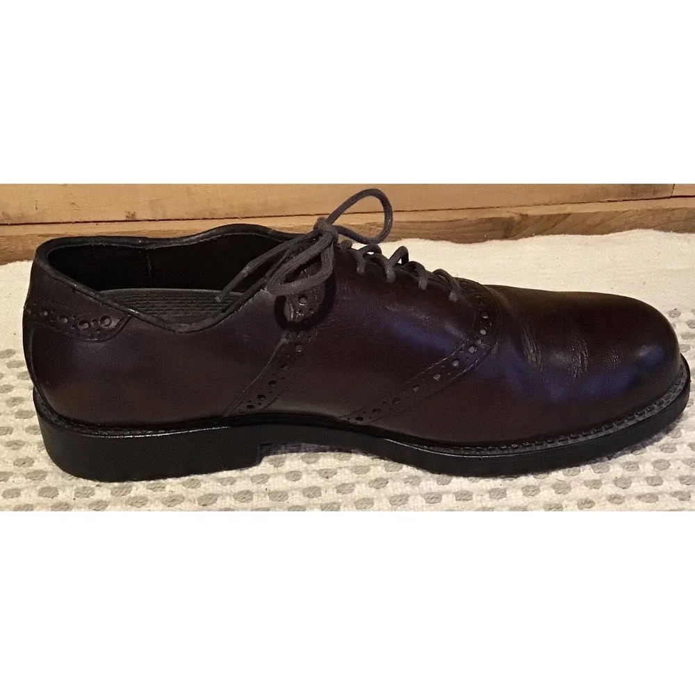 NUNN BUSH Men's 9.5M Brown Leather Lace-Up Dress Shoes‎ Career Classic Office